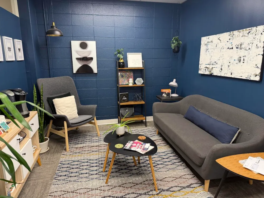 Meg's counselling office, seating area